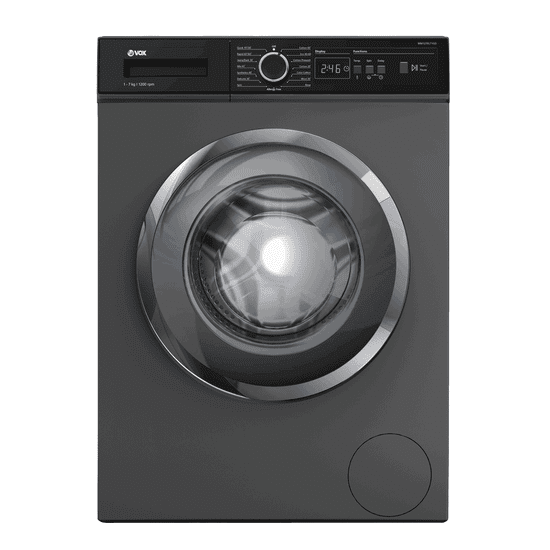 VOX electronics WM1270-LT1GD pralni stroj, 7 kg, temno siv