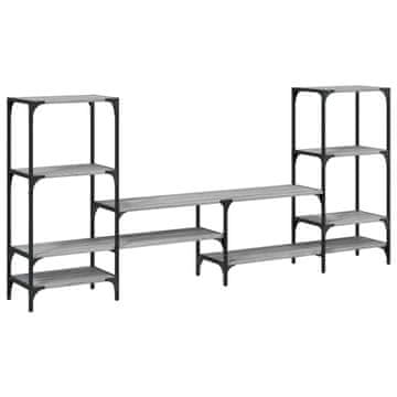 Vidaxl TV omarica siva sonoma 206,5x28,5x95 cm inženirski les
