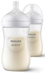 Philips Avent SCY903/02 Natural Response steklenička, plastična, 260 ml, 2/1