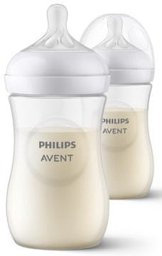 Philips Avent SCY903/02 Natural Response steklenička, plastična, 260 ml, 2/1
