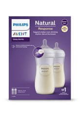 Philips Avent SCY906/02 Natural Response steklenička, plastična, 330 ml, 2/1