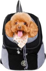 Pasji nahrbtnik, mačji nahrbtnik, torba za kužke - zračen dizajn, nepremočljiva podlaga, oblazinjen naramni pas, S