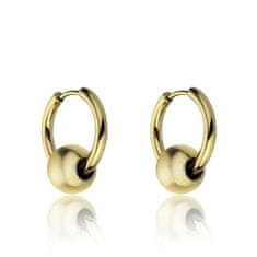 Emily Westwood Alessandra EWE23159G minimalistični pozlačeni obročasti uhani 2 v 1