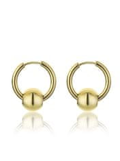 Emily Westwood Alessandra EWE23159G minimalistični pozlačeni obročasti uhani 2 v 1