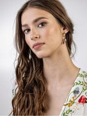 Emily Westwood Očarljivi 2v1 pozlačeni obročasti uhani Norah EWE23053G