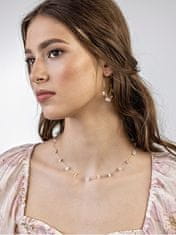 Emily Westwood Pozlačeni obročasti uhani z rožnatim zlatom Eden EWE23040G