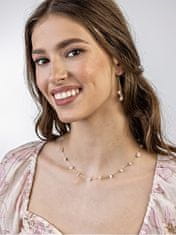 Emily Westwood Pozlačeni obročasti uhani z rožnatim zlatom Eden EWE23040G