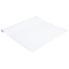 Vidaxl Nalepke za pohištvo samolepilne mat bele 90x500 cm PVC