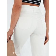 Dstreet Ženske hlače iz džinsa PAREI bele barve uy1972 s42