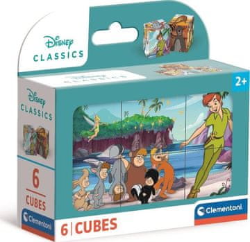 Clementoni Slikovne kocke Disney classic, 6 kock