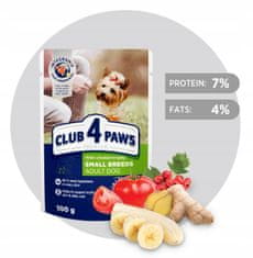 Club4Paws Premium Mokra hrana za pse malih pasem - Piščanec v želeju 24x100g