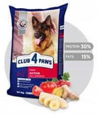 Club4Paws Premium suha hrana za aktivne pse vseh pasem Active14 kg