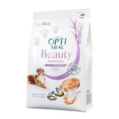 OptiMeal Beauty Harmony popolna suha hrana za odrasle pse vseh pasem - blag pomirjevalni učinek 1,5 kg