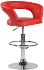 BHM Germany Barski stol Jaen, umetno usnje, rdeč
