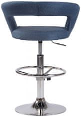 BHM Germany Barski stol Jaen, tekstil, modra barva