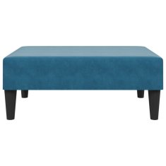 Greatstore Stolček za noge moder 77x55x31 cm žamet