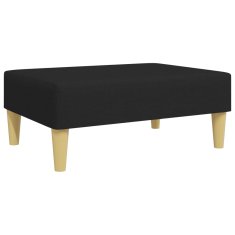 Greatstore Stolček za noge črn 77x55x31 cm blago