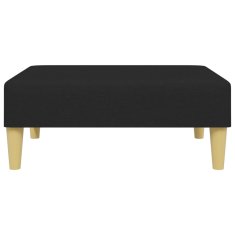 Greatstore Stolček za noge črn 77x55x31 cm blago