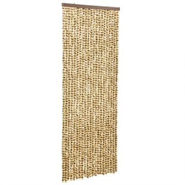 Vidaxl Zavesa proti mrčesu bež in rjava 100x230 cm šenilja