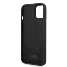 Karl Lagerfeld Ovitek Karl Lagerfeld za Apple iPhone 14 - Black Silicone Choupette