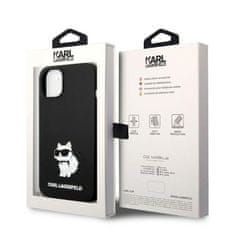 Karl Lagerfeld Ovitek Karl Lagerfeld za Apple iPhone 14 - Black Silicone Choupette