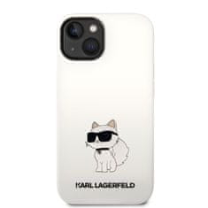 Karl Lagerfeld Ovitek Karl Lagerfeld za Apple iPhone 14 - White Silicone Choupette