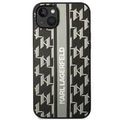 Karl Lagerfeld Ovitek Karl Lagerfeld za Apple iPhone 14 - Grey Monogram Stripe