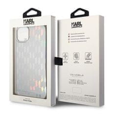 Karl Lagerfeld Ovitek Karl Lagerfeld za Apple iPhone 14 Plus - Monogram Iridescent Silver