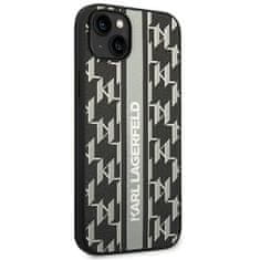 Karl Lagerfeld Ovitek Karl Lagerfeld za Apple iPhone 14 - Grey Monogram Stripe