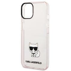 Karl Lagerfeld Ovitek Karl Lagerfeld za Apple iPhone 14 Plus - Choupette Body Pink