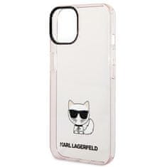 Karl Lagerfeld Ovitek Karl Lagerfeld za Apple iPhone 14 - Choupette Body Pink