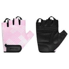 Spokey SESTOLA Ženske kolesarske rokavice, roza, velikost 4,5 mm. M