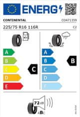 Continental Letna pnevmatika 225/75R16CP 116R VancoCamper CO471359