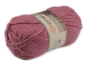Pletena preja Merino bulky 100 g - (3017) staro roza