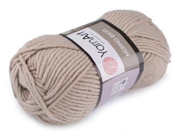Pletena preja Merino bulky 100 g - (033) sivo-bež