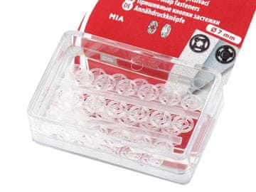 Plastični zatiči / zatiči Ø7-15 mm - (7 mm) prozorni (10 lističev)