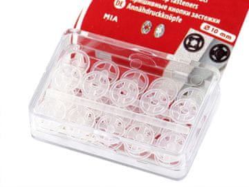 Plastični zatiči / zatiči Ø7-15 mm - (10 mm) prozorni (10 lističev)