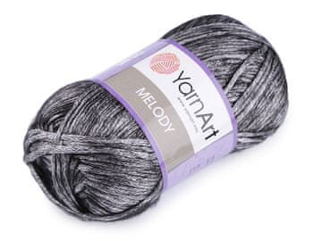 Pletena preja Melody 100 g - (887) črna