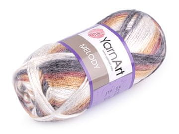 Pletena preja Melody 100 g - (902) kremasta najlažja. večbarvna
