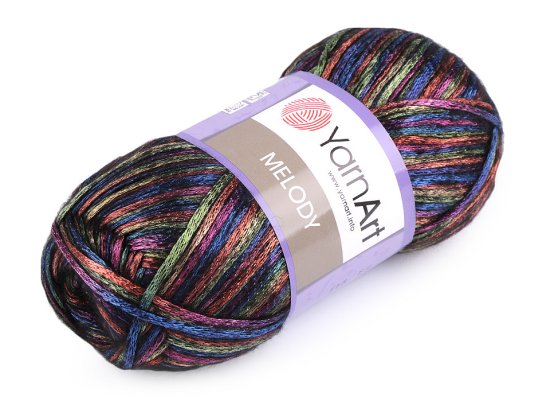 YarnArt Pletena preja Melody 100 g - (901) večbarvna