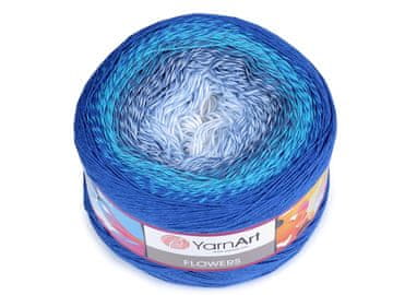 YarnArt Pletena preja Flowers 250 g - (299) jaspis modri ocean