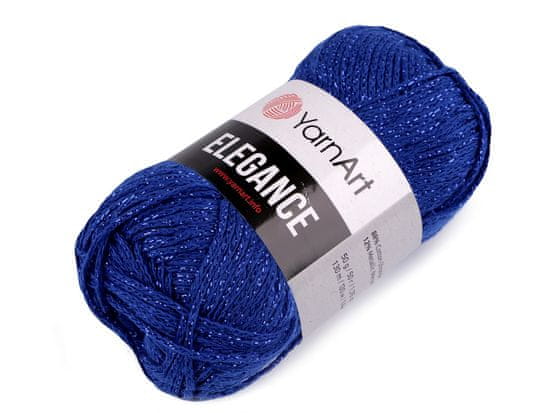 Pletena preja Elegance lurex 50 g - (106) kraljevsko modra
