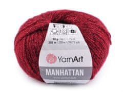 Manhattan Pletena preja 50 g - (913) rdeča