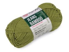 Bamboo Pletena preja Jeans 50 g - (137) zelenih očes.
