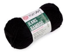 Bamboo Pletena preja Jeans 50 g - (135) črna