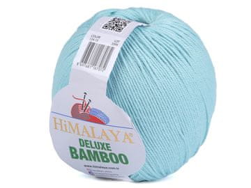 Bamboo Pletena preja Deluxe 100 g - (15) turkizno žičnata.