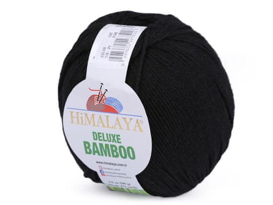 Bamboo Pletena preja Deluxe 100 g - (29) črna