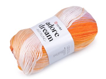 Pletena preja Adore Dream 100 g - (1053) oranžna