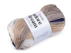 Pletena preja Adore Dream 100 g - (1050) sivo-modra