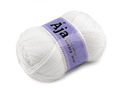 Pletena preja Aja 50 g - (900) bela
